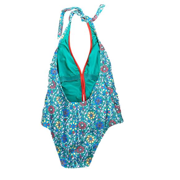Rhode x Target Halter One-piece Green Floral Swimsuit Size XXL - Picture 3 of 5